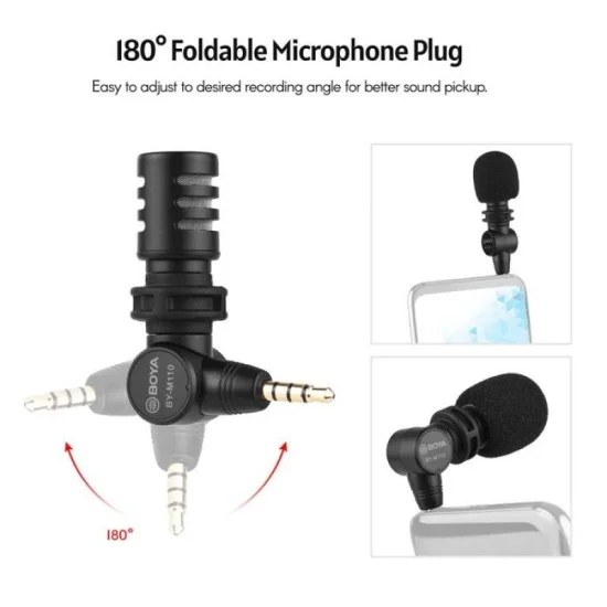 BOYA 3.5mm TRRS Microphone for Smartphone - Black